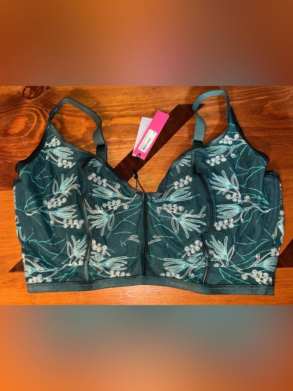 Cosabella Kalahari Curvy UW Bralette in Size XL in Congo (Green) 36G/38DD NWT